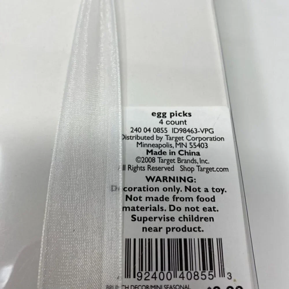Target 4 Count Frosted Easter Egg Picks Decor Bouquet Crafts